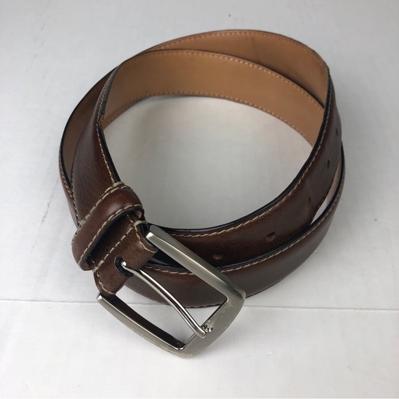 Kirkland Signature Other - Kirkland Men’s Size 38 Belt Brown Leather Adjustable Italian Leather Casual